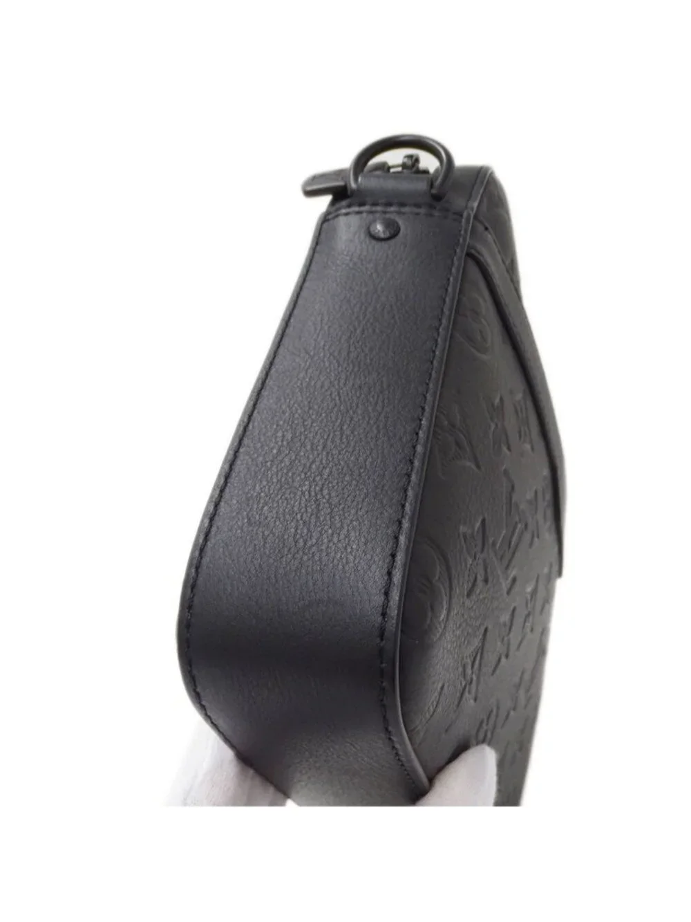 Louis Vuitton Monogram Shadow Shoulder Bag Trio Messenger Noir Black
